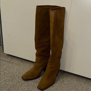 Mango Knee High Suede Boots